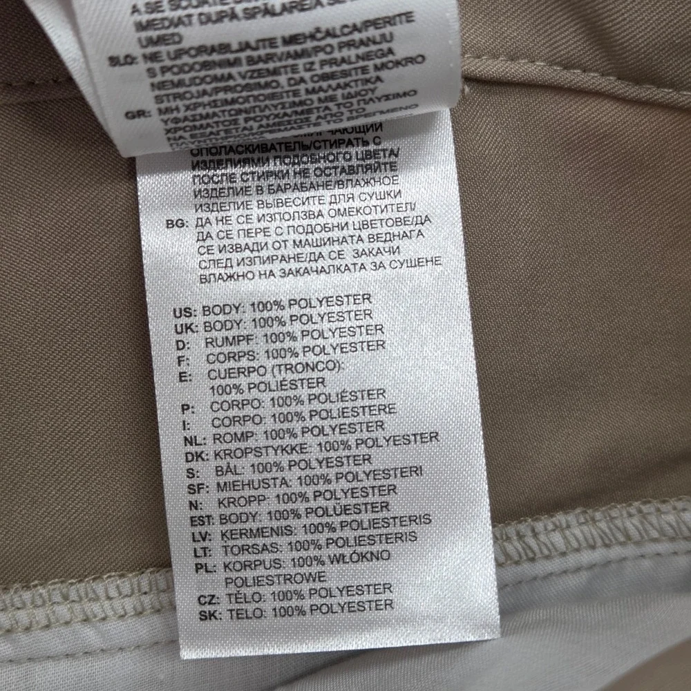 Adidas NEW Men 34 x 38 Tall Chino Pants Khaki Climalite Flat Front Performance‎